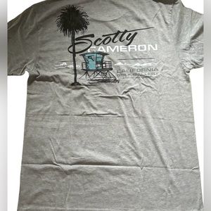 NWT SCOTTY CAMERON GALLERY Circle T Moonlight Beach mens S/S Tee Shirt L Gray
